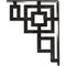 Ekena Millwork Eris Wrought Iron Bracket, (Triple center brace), Antiqued Silver 2"W x 10"D x 12"H BKTM02X10X12TERASV - alternate 3